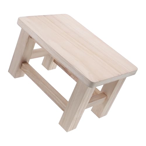 iplusmile Hocker Aus Holz Kurzer Hocker Außenhocker Stiefstuhl Für Erwachsene Stuhl Wechseln Pflanzenhocker Rustikaler Tritthocker Kleiner Tritthocker Kleiner Stuhl Beige Hölzern von iplusmile
