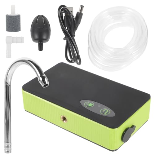 iplusmile Sauerstoffpumpe: Wasserpumpe Angeln 2000mAh Batterie Sehr Leise Sauerstoffpumpe Multifunktionale Aquariumpumpe für Angeln im Freien Aquarium von iplusmile