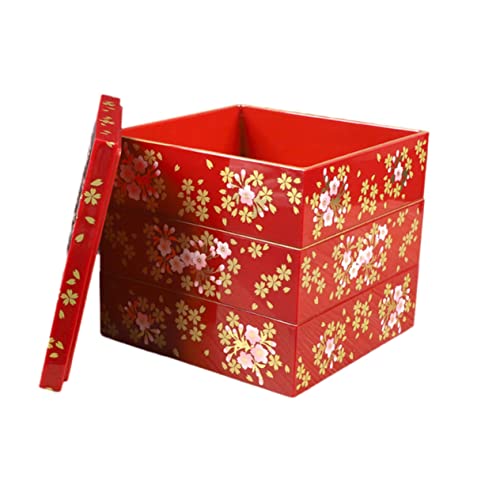 iplusmile Japanische Lunchbox Mittlere Dreischichtiger Auslaufsicherer Lunchbehälter mit Deckel Tragbare Sushi Aufbewahrungsbox für Familie Schule Arbeit Picknick Lebensmittel Vielseitig iplusmile Japanische Lunchbox Mittlere Dreischichtiger Auslaufsicherer Lunchbehälter mit Deckel Tragbare Sushi Aufbewahrungsbox für Familie Schule Arbeit Picknick Lebensmittel Vielseitig von iplusmile