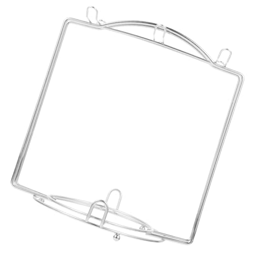 iplusmile Kaffeetassenhalter Fächern Stabiler Becher und Tellerhalter für Küche Platzsparender Organizer für Tassen und Gläser Silberner Erhöhter Ständer aus Metall von iplusmile