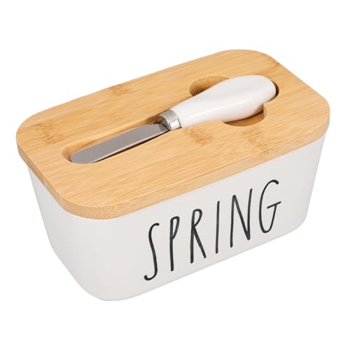 iplusmile Keramik Butterdose mit Deckel und Messer Rechteckiger Butterbehälter Vielseitige Butterschale für Butter Käse und Snacks Spülmaschinenfest Geeignet für Küche und Restaurant iplusmile Keramik Butterdose mit Deckel und Messer Rechteckiger Butterbehälter Vielseitige Butterschale für Butter Käse und Snacks Spülmaschinenfest Geeignet für Küche und Restaurant von iplusmile