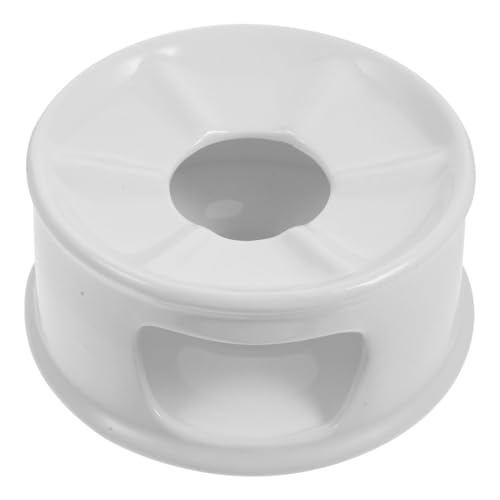 iplusmile Keramik Teekannen Stövchen Weiß Vintage Teapot Holder Teewärmer mit Multifunktionalem Keramik Teewärmer für Zuhause Büro und Teestuben von iplusmile
