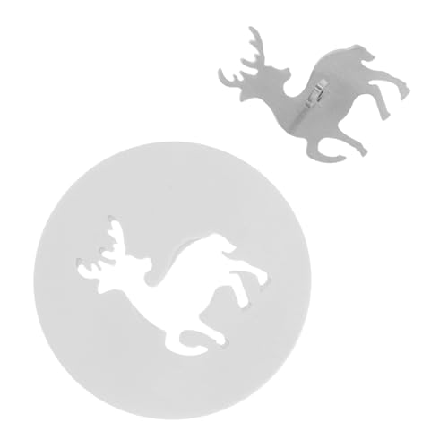 iplusmile Kerzenglas Deckel Dekorative Kerzenabdeckung mit Elchmotiv Hitzebeständig Wind und Staubschützend Kerzenlöscher und Aromakerzen Topper für Duftkerzen von iplusmile