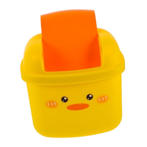 iplusmile Kleiner Cartoon Mülleimer aus Robustem Kunststoff Mini Desktop Abfallbehälter Langlebig und Leicht Umweltfreundlich für Büro und Heimarbeitsplatz Süßer Schreibtisch Abfallkorb von iplusmile