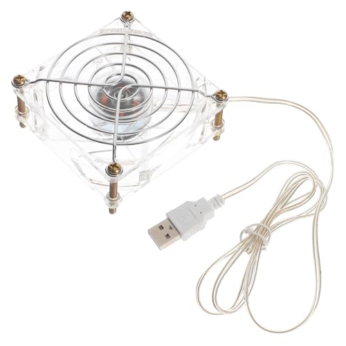 iplusmile Lüfter Kühlen Hund Hamster Für Drinnen Tragbarer Lüfter Hasen-lüfter Haustier Leiser Kleintierbedarf Haustierkisten-Fan Käfig Katzenfan Transparent Acryl von iplusmile