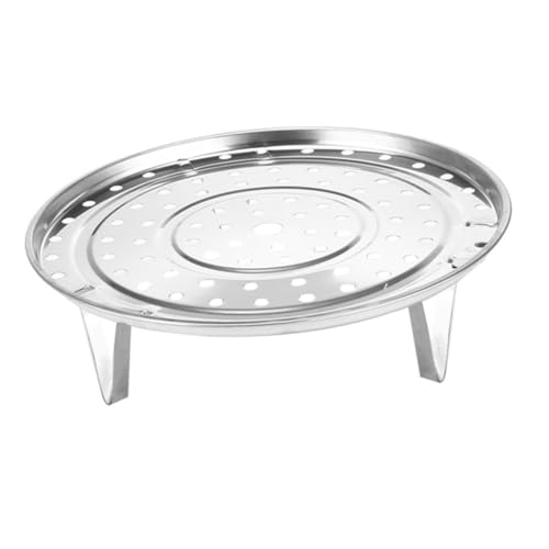 iplusmile Mehrzweck Edelstahl Dampfgarer Rack mit Abnehmbaren Füßen Hitzebeständig Gleichmäßige Wärmeleitung Wiederverwendbar für Gemüse Fisch Fleisch und Dim Sum für Haushalt und von iplusmile