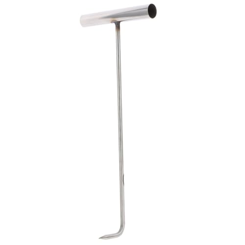 iplusmile Metallhaken Für Schachtdeckel Edelstahl Schachtdeckelzieher T-förmiger Griff Hebehaken Schachtdeckelheberhaken Robustes Werkzeug Für Kanaldeckel Klärgruben Regenabläufe von iplusmile