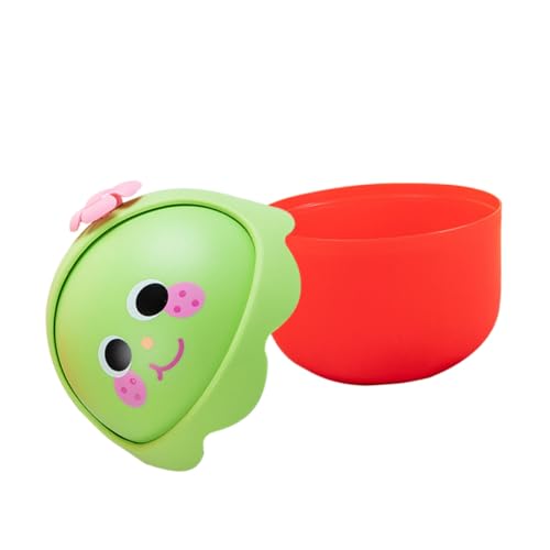 iplusmile Mini Desktop Mülleimer mit Deckel Kleiner Roter Papierkorb aus Robustem PP Platzsparend und Niedlich für Schreibtisch Büro und Zuhause Dekorativ und Einfach zu Reinigen von iplusmile