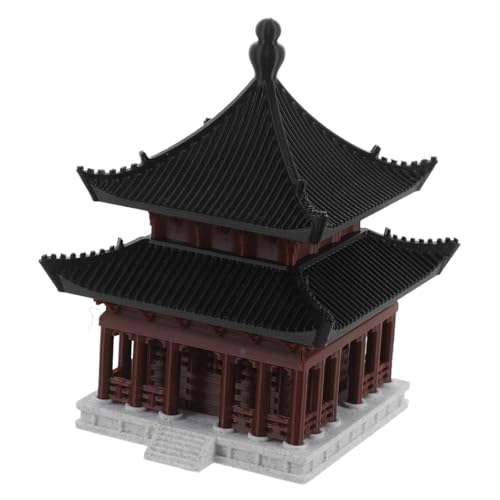 iplusmile Miniatur Chinesischer Pavillon Aquarium Landschaftsmodell Filigran Gearbeitet Widerstandsfähig Stabiles Design für Schreibtisch und Aquariendekor Geeignet von iplusmile