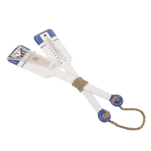 iplusmile Nautisches Holzpaddel mit Thermometer Vintage Wanddekoration für Küstenstil Mediterrane Wohnaccessoires für Strand und Gartenambiente Mini Paddelornament iplusmile Nautisches Holzpaddel mit Thermometer Vintage Wanddekoration für Küstenstil Mediterrane Wohnaccessoires für Strand und Gartenambiente Mini Paddelornament von iplusmile