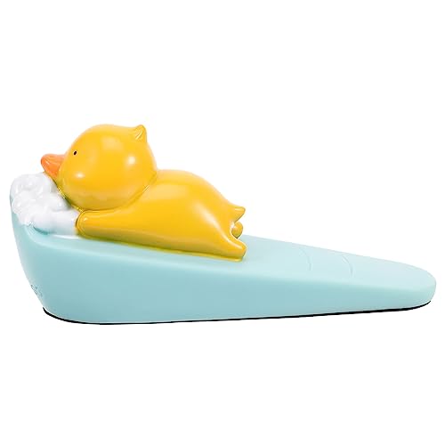 iplusmile Niedlicher Türstopper Entenform PVC Türkeil mit Rutschfester Unterseite Geräuschloser Türkeil für Innenbereich Kinderzimmer und Büro bis Spalt Geeignet von iplusmile