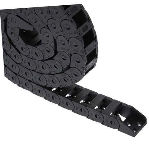 iplusmile Nylon Drag Chain Kabelträger Halbgeschlossene Energiekette für Drucker Cnc Router Maschinen mit Hoher Abriebfestigkeit und Elastizität für Kabel und Schlauchführung von iplusmile
