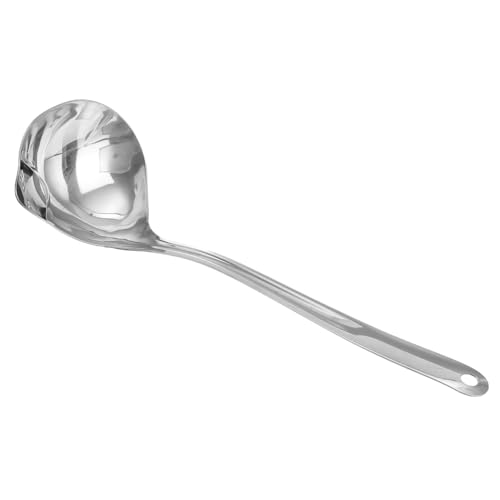 iplusmile Ölfilter Löffel mit Langem Griff Fetttrenner Suppenkelle mit Sieb Hitzebeständig Tropfsicher Küchenhelfer für Suppen und Hot Pot Spülmaschinenfest Praktisch Aufzuhängen von iplusmile