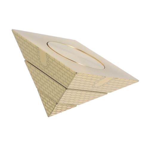 iplusmile Messing-pyramidenstatue Pyramidenfigur Modell Rotierende Pyramidenskulptur Für Zuhause Schreibtisch Regal Bürodekoration iplusmile Messing-pyramidenstatue Pyramidenfigur Modell Rotierende Pyramidenskulptur Für Zuhause Schreibtisch Regal Bürodekoration von iplusmile