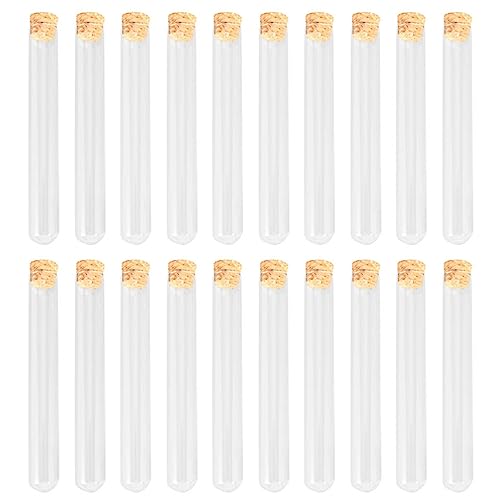iplusmile Reagenzgläser aus Glas, 25 ml, 18 x 180 mm, klare Reagenzgläser aus Borosilikatglas mit Korkstopfen für wissenschaftliche Experimente, Party-Dekorationen, Badesalz, Süßigkeitenaufbewahrung iplusmile Reagenzgläser aus Glas, 25 ml, 18 x 180 mm, klare Reagenzgläser aus Borosilikatglas mit Korkstopfen für wissenschaftliche Experimente, Party-Dekorationen, Badesalz, Süßigkeitenaufbewahrung von iplusmile