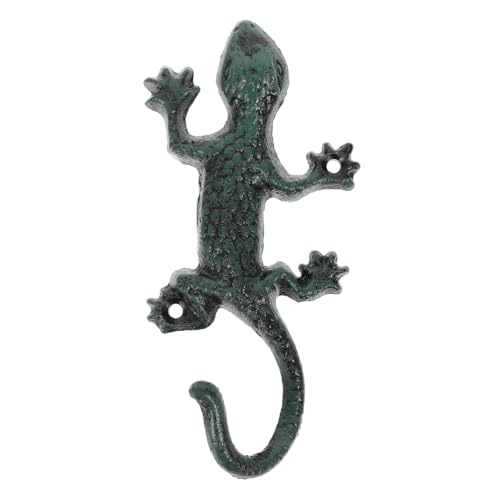 iplusmile Robuster Gecko wandhaken aus Gusseisen Dekorativer Wandmontage haken für Mantel Schlüssel Handtuch und Kleidung Vielseitiger Vintage Garderobenhaken mit Einfacher Installation von iplusmile