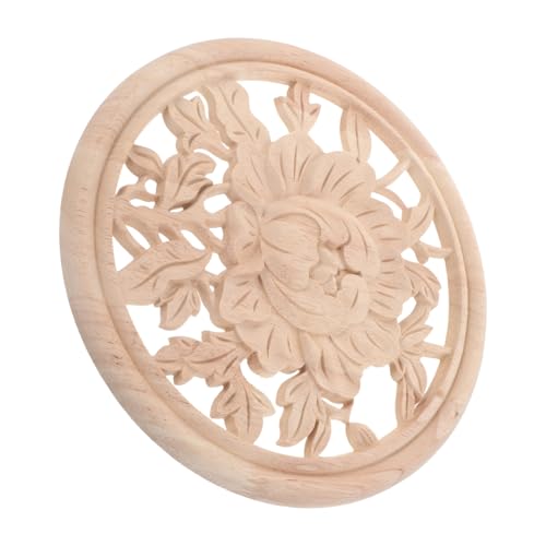 iplusmile Runde Holzapplikationen Handgeschnitzte Blumendekoration Unbemalt Holzverzierung Für Möbel Türen Schränke Kommoden Wanddeko Traditionelles Holzornament iplusmile Runde Holzapplikationen Handgeschnitzte Blumendekoration Unbemalt Holzverzierung Für Möbel Türen Schränke Kommoden Wanddeko Traditionelles Holzornament von iplusmile