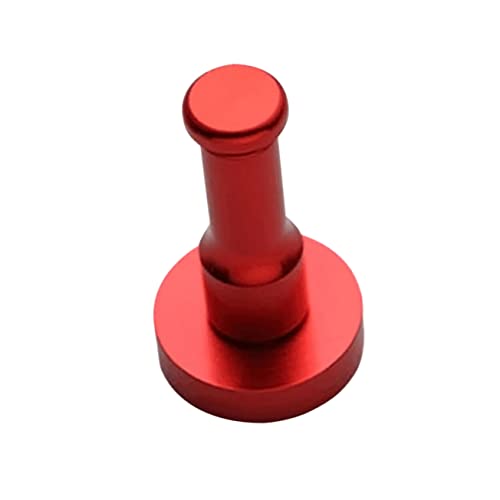 iplusmile Runde Wandhaken aus Aluminium Multifunktionale Aufhänger für Kleidung Handtücher und Hüte Rostfrei Installieren Rot von iplusmile