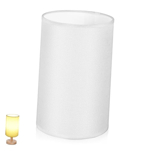 iplusmile Runder Stoff Lampenschirm Tischlampe Lampenschirm Leicht Montierbar Für Schlafzimmer Wohnzimmer Cafés Und Büro Dekorative Beleuchtung von iplusmile