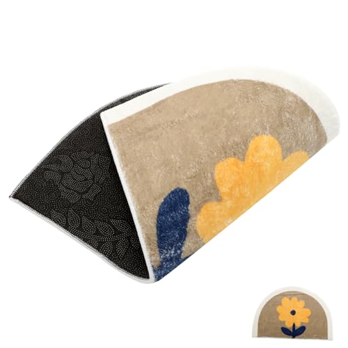 iplusmile Rutsch Badematte Halbrund Saugfähiger Badteppich aus Weicher Mikrofaser Dicke Samtige Oberfläche Rutschfester Badezimmer Vorleger Wasserabsorbierend und Dekorativ für Dusche und iplusmile Rutsch Badematte Halbrund Saugfähiger Badteppich aus Weicher Mikrofaser Dicke Samtige Oberfläche Rutschfester Badezimmer Vorleger Wasserabsorbierend und Dekorativ für Dusche und von iplusmile