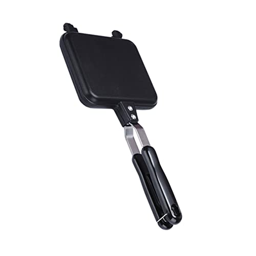 iplusmile Sandwich Bratpfanne aus Beidseitig Verwendbar Antihaftbeschichtete Doppelbackform für Toast Waffeln Steak Einfache Handhabung Langlebig für Küche von iplusmile