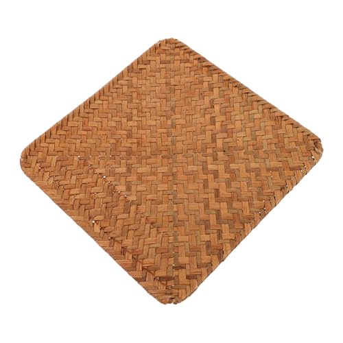 iplusmile Seegras Tischset Retro Gewebte Rattan Untersetzer Hitzebeständig rutschfest für Esszimmer Kaffee und Teetassen Natürlicher Stil Wohnzimmer Küchendekor von iplusmile