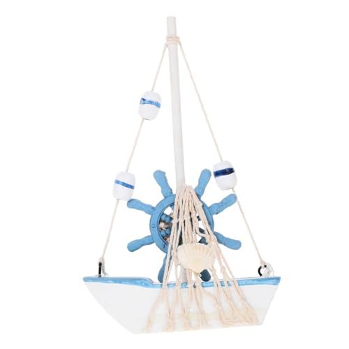 iplusmile Segelmodell Mini-Segelboot nautisch Einrichtung im maritimen Stil dekorativ Dekoration Segelboot-Modell-Ornament Miniatur-Segelboote segelboot Figur skulptur segelboot Modell Holz von iplusmile