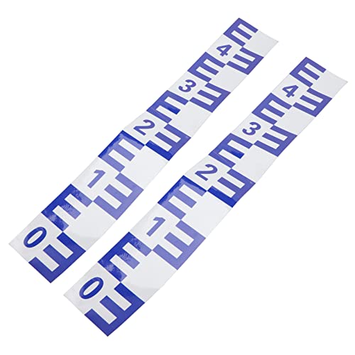 iplusmile Selbstklebendes Wasserstandsmessgerät Messwerkzeug 2 Stück Metall Wasserstandswaagen Schwimmbad Wasserstandsanzeiger Teichbarometer von iplusmile