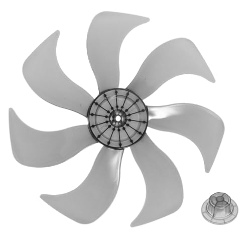 iplusmile Stehventilator Ersatzflügel Transparente Schwarze Kunststoffventilatorblätter für Boden und Tischventilatoren Einfache Installation Langlebig Geeignet für Modelle von iplusmile