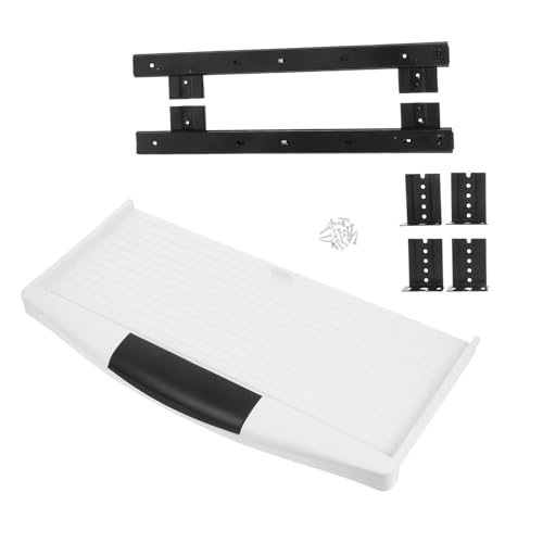 iplusmile Tastaturablage-Set Tastaturverlängerung für den Schreibtisch Tastatur-Tischaufsatz Computer Desk Accessoires Tastaturrutsche Tastaturschieber unter dem Schreibtisch Eisen von iplusmile