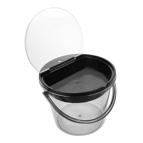 iplusmile Teereste Eimer Recyclingbehälter Für Die Küchenarbeitsplatte Komposteimer Mit Deckel Abfallhalter Für Die Küche Komposteimer Arbeitsplatte Mülleimer Mülleimer Küchenkomposter Grau von iplusmile
