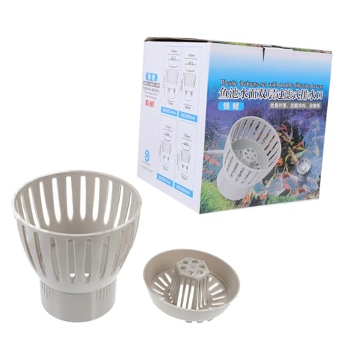 iplusmile Teichfilter Abflusskontrolle Skimmer Laubfänger aus Robustem für Fischteiche mit Großem Sammelbehälter zur Effektiven und Klarer Wasseransicht Geeignet für Aquarien und von iplusmile