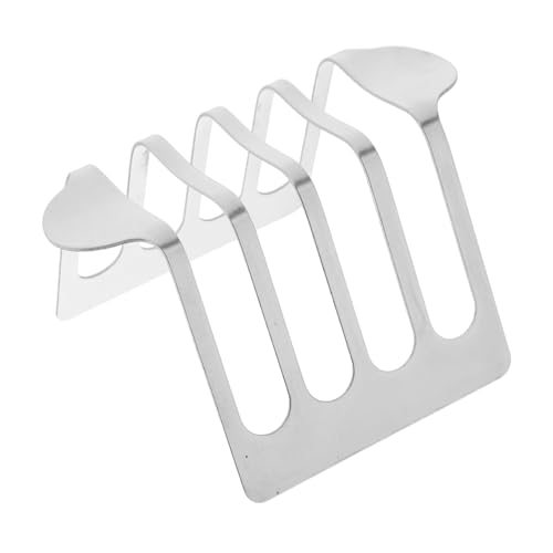 iplusmile Toastbrotstand Toasthalter Aus Edelstahl Toasthaltergestell Toastbrotständer Vertikaler Brotständer Toast Organizer Küchenregal Toastständer Aus Edelstahl Rostfreier Stahl Silber von iplusmile