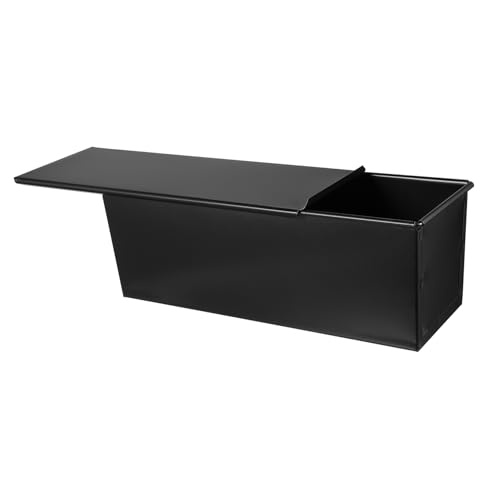 iplusmile Toastkastenform Brotkasten Mit Deckel Pan Abdeckung Brotbackformen Backen Brotdose Bedeckt in Größe Große Brotkastenform Antihaft-laibpfanne Aluminium Schwarz von iplusmile