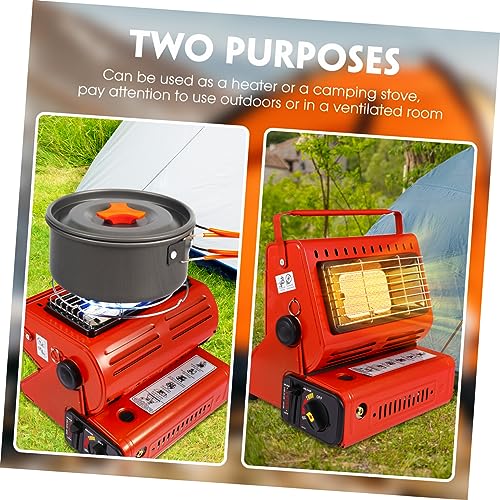 iplusmile Tragbarer Outdoor Gasofen mit Handgriff Multifunktionaler Campingkocher und Zeltheizer Leichtes Design Butanbetrieb Sicherer Kompakter Gaskocher für Camping Angeln und Wandern von iplusmile