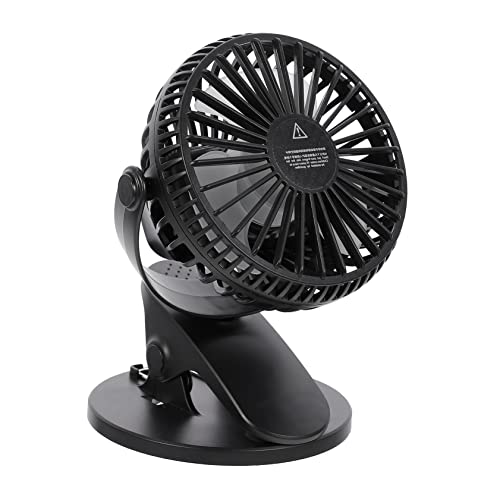 iplusmile USB-Lüfter usb - usb fans вентилятор для дома office fan büroventilator office Mini klein Clip wiederaufladbar Ladegebläse Tragbarer Black von iplusmile