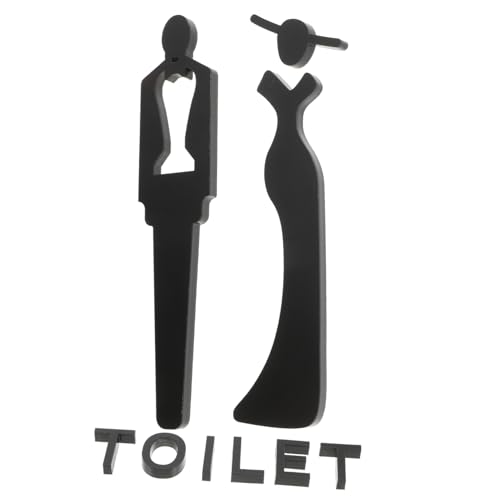iplusmile Unisex Toilettenschild aus Robustem Acryl Wandschild mit Klaren Geschlechtermarkierungen Selbstklebend für Einfache Anbringung für Badezimmer und iplusmile Unisex Toilettenschild aus Robustem Acryl Wandschild mit Klaren Geschlechtermarkierungen Selbstklebend für Einfache Anbringung für Badezimmer und von iplusmile