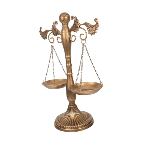 iplusmile Vintage Metall Schmuck Organizer Stand Rustikale Balance Skulptur mit Dekorativem Tablett Vielseitige Schmuck Pflanzenpräsentation Symbolisches für Juristen und Richter iplusmile Vintage Metall Schmuck Organizer Stand Rustikale Balance Skulptur mit Dekorativem Tablett Vielseitige Schmuck Pflanzenpräsentation Symbolisches für Juristen und Richter von iplusmile