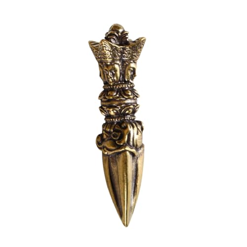 iplusmile Vintage Vajra Pestle Messing Figurine Kreatives Desktop Dekor Antike Buddhistische Vajra Skulptur Handgefertigtes Messing Kunsthandwerk für Zuhause und Büro iplusmile Vintage Vajra Pestle Messing Figurine Kreatives Desktop Dekor Antike Buddhistische Vajra Skulptur Handgefertigtes Messing Kunsthandwerk für Zuhause und Büro von iplusmile