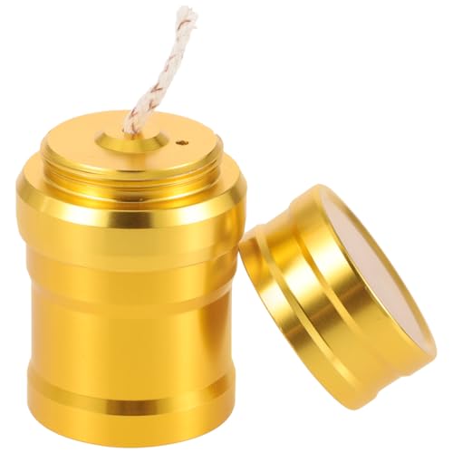 iplusmile Wanderbrenner Mini Aluminium Metall Alkohole Lampe Labor Chemie Alkohole Brenner Laborgeräte Heizung Für Stirling Motor Dampfmaschine Brenner Golden Camping-Heizgerät von iplusmile