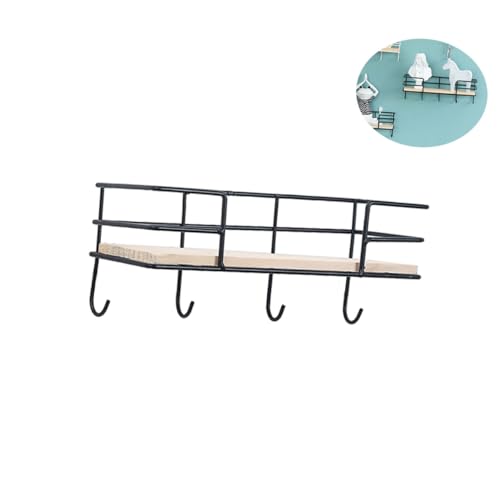 iplusmile Wandregal mit Robusten Metallhaken Wandmontierter Aufbewahrungsorganizer für Schlüssel Küchenutensilien Dekorationen Platzsparendes Ordnungssystem für Schlafzimmer Büro Wohnzimmer iplusmile Wandregal mit Robusten Metallhaken Wandmontierter Aufbewahrungsorganizer für Schlüssel Küchenutensilien Dekorationen Platzsparendes Ordnungssystem für Schlafzimmer Büro Wohnzimmer von iplusmile