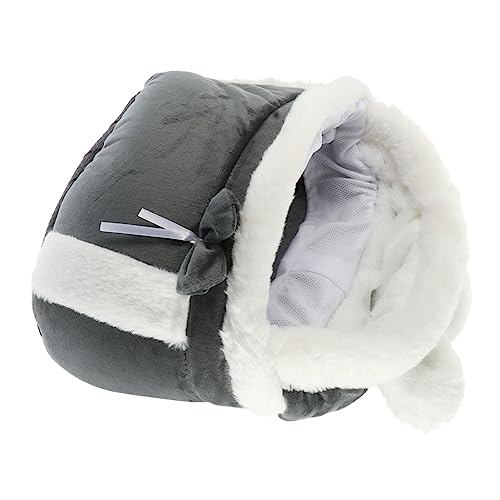 iplusmile Warmer Katzenrucksack für Drinnen und Draußen Praktische Tragetasche mit Breitem Tragegurt für Sicheren Transport Kleiner Katzen für Reisen und Ausflüge Farbe von iplusmile