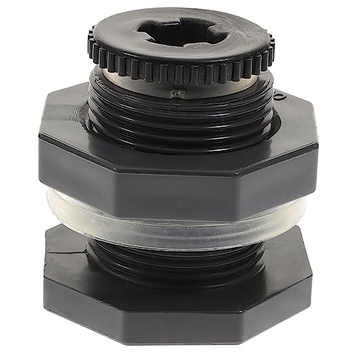 iplusmile Wassertankanschluss 1/2 Zoll Pvc Schottverschraubung Mit Stopfen Dichtungsadapter Für Gartenschlauch Aquarien Regenwassertanks Und Teiche von iplusmile