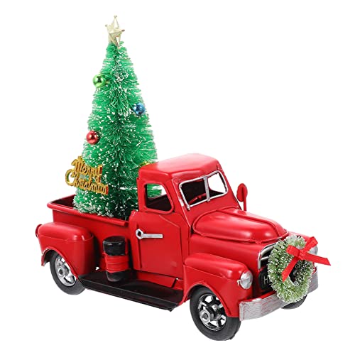 iplusmile Weihnachtliche Rote Metall Auto Deko mit Weihnachtsbaum Langlebiges Desktop Xmas Ornament für Weihnachtsdekoration zu Hause und Büro iplusmile Weihnachtliche Rote Metall Auto Deko mit Weihnachtsbaum Langlebiges Desktop Xmas Ornament für Weihnachtsdekoration zu Hause und Büro von iplusmile