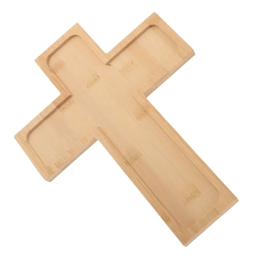 iplusmile Weihnachtlicher Holzservierteller Kreuzform Nachhaltiges Holz Charcuterie Board für Appetizer Käse Snacks Obstplatte Festliche Food Platter für Zuhause Küche von iplusmile