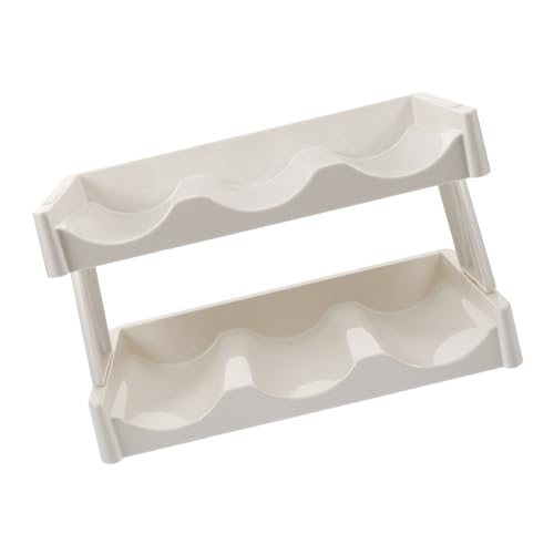 iplusmile Zweistöckiges Platzsparendes Becher und Flaschenregal aus Hochwertigem Material Staubschutz Praktischer Küchen und Schrankorganizer für Ordentliche Aufbewahrung und Einfache von iplusmile