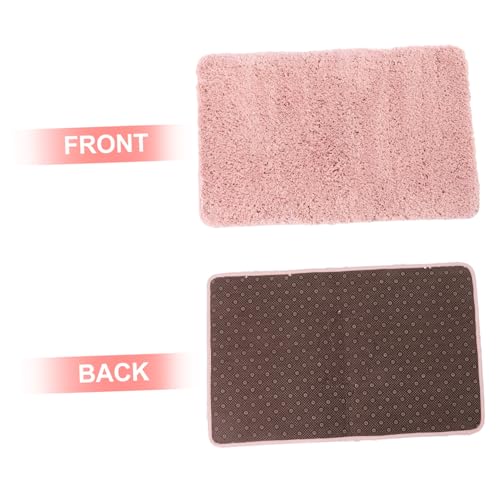 iplusmile rutschfeste Badematte Hochabsorbierender Weicher Polyester Badvorleger Wasseraufnahmefähig Strapazierfähig Waschbar Flauschiger Badezimmerteppich für Rutschfreien Boden und von iplusmile