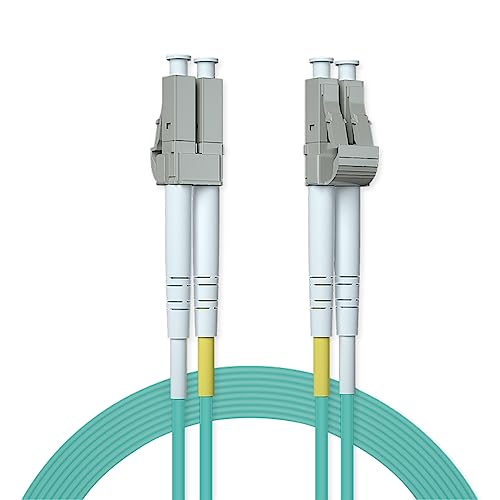 OM3 LC zu LC LWL Glasfaser Patchkabel 25m (82ft), Multimode Duplex 50/125 Glasfaserkabel für 10Gb/Gigabit SFP Transceiver, MEHRWEG von ipolex