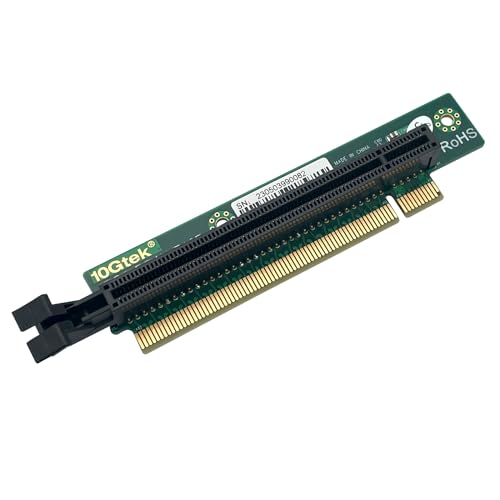 ipolex Für Supermicro RSC-R1UTP-E16R, PCIe X16 Stecker auf Zwei Buchsen Riser Card von ipolex