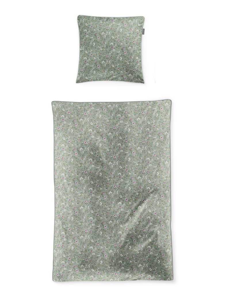 Irisette Mako-Satin Bettwäsche TOKIO ca. 155x220cm in Farbe grün Irisette Mako-Satin Bettwäsche TOKIO ca. 155x220cm in Farbe grün von irisette